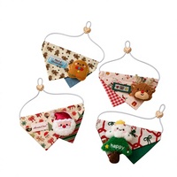 Écharpe triangulaire de Noël pour animaux de compagnie, accessoire photo pour chat et chien, costume de festival, origine Chine, vente en gros B2B