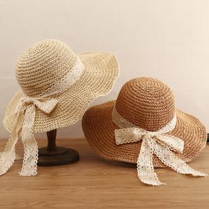 Sombrero de Paja de Playa de Verano Personalizado con Diseño de Lazo, Protección Solar Amplia para Mujer, para Pesca, Viajes, Ciclismo, Negocios - Product Image 6