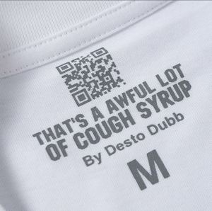 Camisetas de Hombre, Estilo Y2K, Streetwear, de Alta Calidad, 100% Algodón, con la Frase 'THAT'S AWFUL LOT of COUGH SYRUP' - Product Image 3
