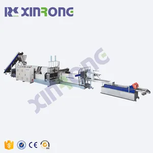 XINRONG Brand 350kg LDPE HDPE Flake Double Stage Pelletizing Line Granulator Machine Plastic Extruder Hot Product 2022 Pakistan