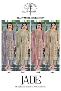 Costume Salwar pakistanais à broderie lourde avec style indien Dupatta fabriqué à partir de tissu de pelouse pour les fêtes de mariage-Fournisseur en gros - Product Image 6