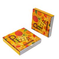 Boîtes à pizza avec logo, emballage en carton ondulé pour frites et hamburgers, impression personnalisée