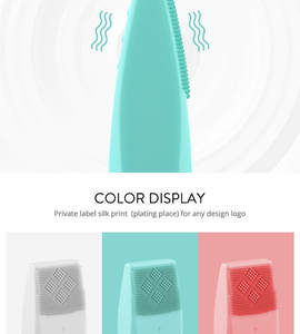 Brosse nettoyante électrique sonique pour le visage, double face, étanche IPX7, mini brosse exfoliante en silicone pour le nettoyage du visage - Product Image 5