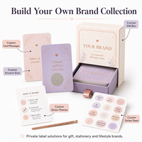 Coffret Cadeau de Luxe 52 Cartes d'Affirmation à Gratter pour le Bien-être et la Pleine Conscience, avec Boîte Rigide au Toucher Doux et Grattoir