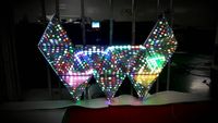 Écran LED triangulaire ALSON LED P5, pas de pixel de 5 mm, taille du module 1/2 370x370 mm