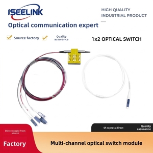ISEELINK 1x2 1x4 2x2 1260nm ~ 1620nm Interruptor Óptico de Relé Mecánico, Puerto LC/SC/FC para Equipos de Red FTTH - Product Image 4