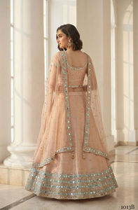 Heavythread, zari, sequins ปักและกระจกจริงปักด้วยมืองานแต่งคอลเลกชัน - Product Image 4