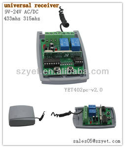 DC9V-24V รีโมทคอนโทรล2ช่องรับสำหรับเปิดประตูโรงรถ - Product Image 4