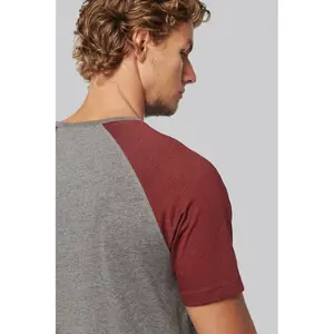 T-shirt de sport bicolore, merchandising personnalisé - Product Image 2