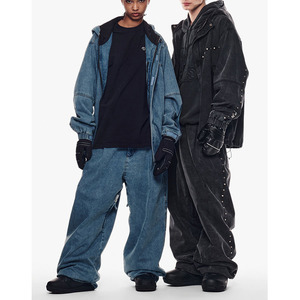 Set Giacca in Denim Personalizzata <span class=keywords><strong>da</strong></span> Uomo Abbigliamento Invernale Unisex Set Completo in Denim Abbigliamento <span class=keywords><strong>da</strong></span> <span class=keywords><strong>Neve</strong></span> per Coppie - Product Image 2