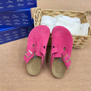 Birkenstocks Mules en daim sportives pour femmes Sandales plates à semelle en liège Sabots Pantoufles Doublure en cuir véritable Offre Spéciale <span class=keywords><strong>Vente</strong></span> en gros - Product Image 3