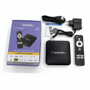 Nouvelle <span class=keywords><strong>Box</strong></span> <span class=keywords><strong>TV</strong></span> Android YouTube 256 Go Android 11 4K pour la maison avec télécommande vocale Bluetooth - Product Image 1