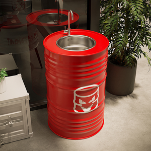 Longstar Bar Industriestil Waschbecken – Virales Ölfass-Badezimmerwaschbecken 90cm – Industrielles Fassbecken für Bar & Bad - Product Image 3