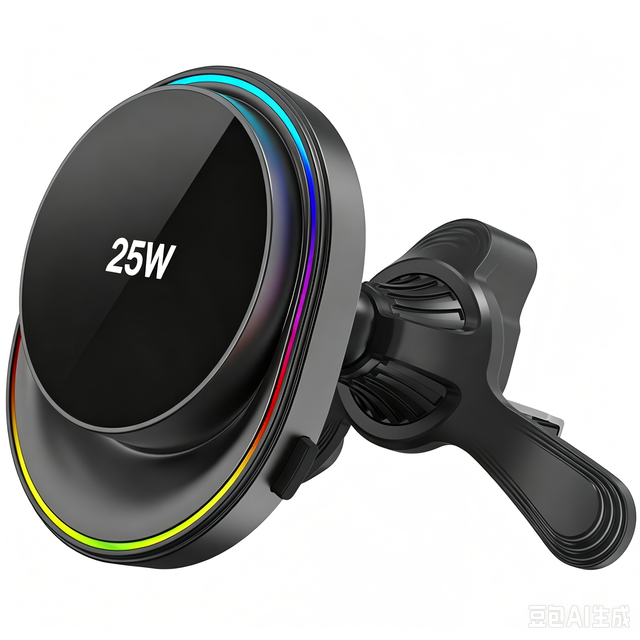JEDI 25W Magnetic Wireless Flexible PC Car Charger for iPhone 17 16 15 Fast Charging for & PD Phone Mount With RGB Light