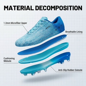 <span class=keywords><strong>Botas</strong></span> de <span class=keywords><strong>Fútbol</strong></span> Vibrantes de Nuevo Estilo, Transpirables, para Torneos, Unisex, para Partidos Competitivos al Aire Libre - Product Image 2