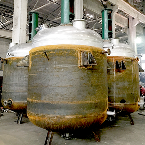 Hervidor de reacción de acero inoxidable 316 de grado automático Industrial, mezclador de pintura de pirólisis por lotes químicos, reactor de calentamiento a vapor PLC - Product Image 2