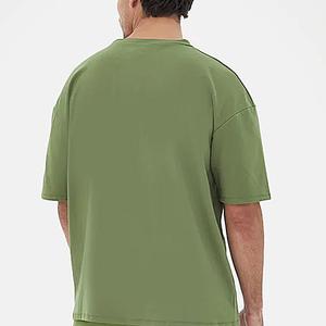 เสื้อยืดคอกลมทรงหลวม แขนสั้น ผ้าคอตตอนหนา 240gsm คุณภาพสูง สไตล์สตรีทแวร์ ทรงบ็อกซี่ ไซส์ใหญ่ - Product Image 2