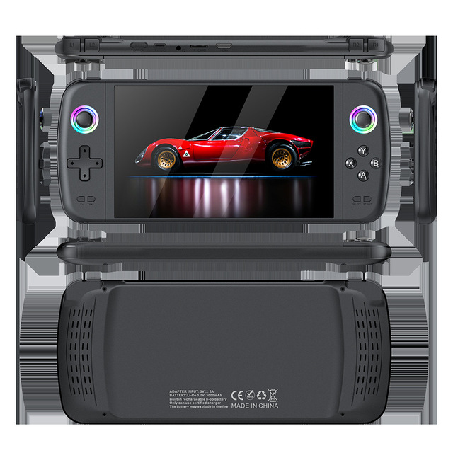 M27 Retro Handheld Game Console 7 Inch IPS Screen 600x1024 Resolution 64GB 2000 Built-in Games 4000mAh Battery Cortex-A55