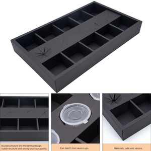 Bán buôn bên sô cô la Cookie yêu thích hộp giấy chăn thả hộp phục vụ bao bì Platter hộp thực phẩm với ngăn - Product Image 5