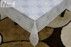 Commercio all'ingrosso Panno di Tabella Del Merletto Del <span class=keywords><strong>PVC</strong></span> di Stampa Bianco Puro Del Vinile della copertura di Tabella <span class=keywords><strong>Tovaglia</strong></span> di Pizzo - Product Image 4