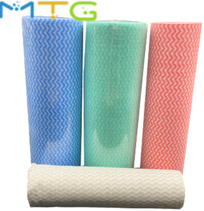 Màu hồng và màu xanh mềm không dệt làm sạch vải spunlace không dệt vải khăn lau cho nhà bếp làm sạch - Product Image 6