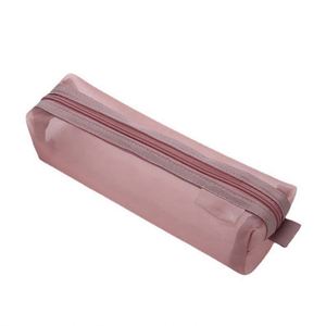 Estuche Transparente de Malla Gruesa con Cierre para Estudiantes, Portalápices, Material de Oficina y Escolar - Product Image 4
