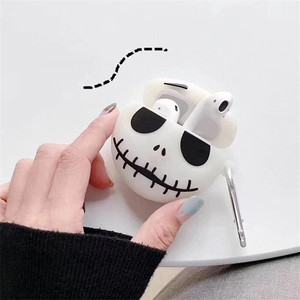 Funda protectora de silicona para auriculares Skull Glow in Dark para Apple Airpods 1/2 para <span class=keywords><strong>Airpods3</strong></span> para Airpods Pro - Product Image 5