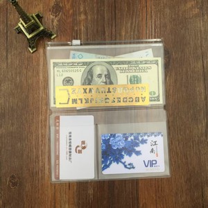 Du Lịch Thẻ Pouch với PVC Dây Kéo Túi phụ kiện cho hộ chiếu du khách máy tính xách tay kinh doanh cuốn sách tay áo - Product Image 2