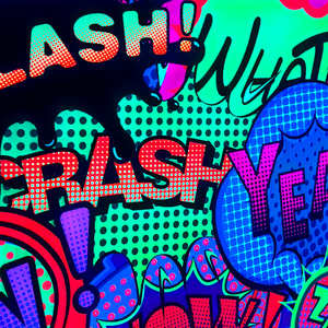 カスタムネオンインクアートプリントデジタル印刷オンデマンドUVダークライト鮮やかなカラーアーティストイラストウォールポスター - Product Image 6