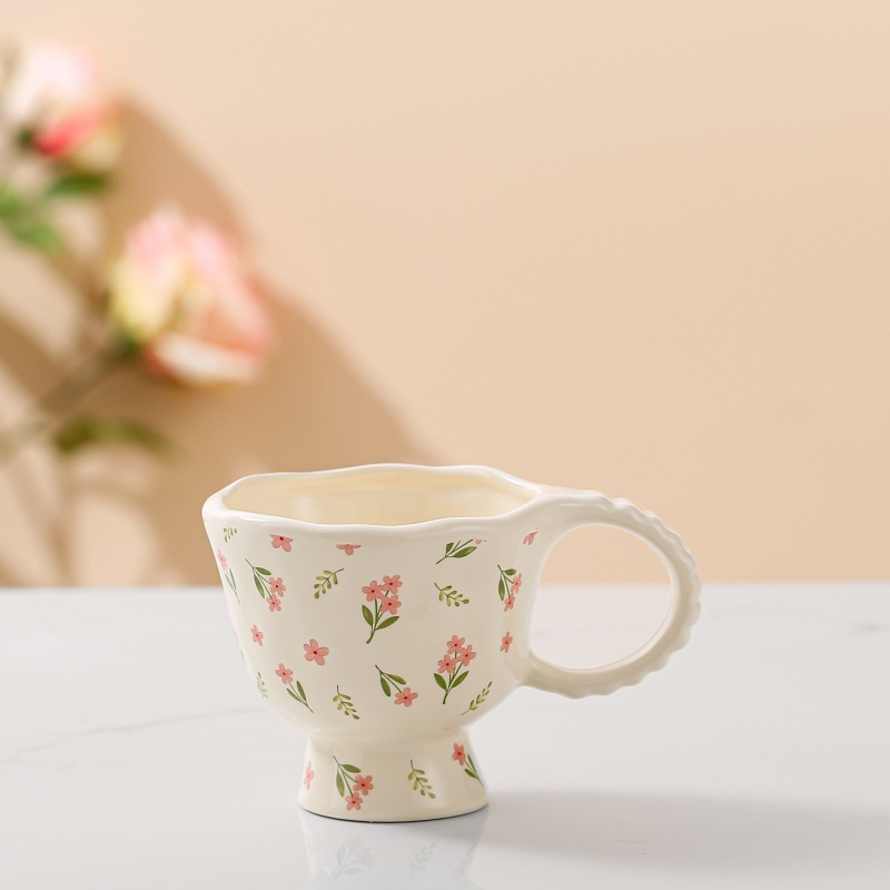 Mug fleur rose 4
