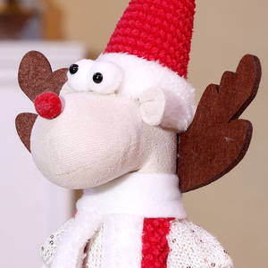 Christmas Plush Toy <b>Xmas</b> Stuffed Doll Holiday Stuffed Animal Soft Decoration Santa Claus Papa Noel Plush Reindeer Elk Snowman - Product Image 3