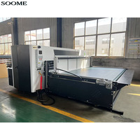 Machine de découpe et de rainurage CNC à lame fine série SMBD 2750/3250 mm avec alimentateur à bords avant, machine de découpe et de rainurage automatique pour carton