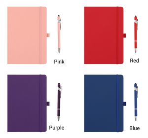 Cuaderno <span class=keywords><strong>Profesional</strong></span> Personalizado con Logotipo, A5, de Cuero PU, Color Naranja, Tapa Dura, Set de Regalo, para Oficina, Escuela, Papelería, Bolígrafo, 192 - Product Image 3