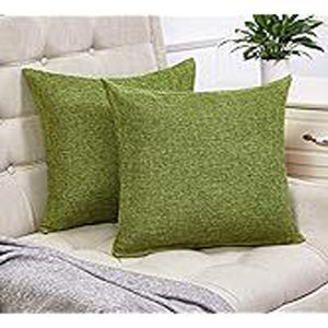 Fodera per <span class=keywords><strong>cuscino</strong></span> in ciniglia per fattoria rurale con fodera quadrata in cotone e tessuto di lino cuscini e posizionatori funzione tinta unita - Product Image 4