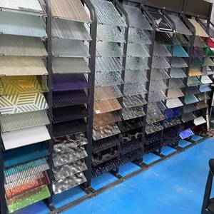 Verre de construction à motifs trempé clair classique de vente d'usine pour le salon extérieur pour une application de verre thermofusible à usage <span class=keywords><strong>solaire</strong></span> - Product Image 6