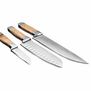 OEM Custom Stainless Steel Chef <b>Knife</b> <b>Set</b> Professional Kitchen Tools Wood Handle <b>Knife</b> Hot Selling Best Quality Chef <b>Knife</b> <b>Set</b> - Product Image 5
