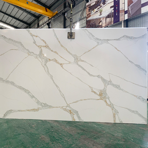 Losas de Cuarzo Artificial Calacatta Primo 5075 de Goldtop Stone, ODM/OEM, Personalizadas para Baños Modernos, Mesas de Cocina y Encimeras - Product Image 4