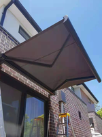 Auvent rétractable en aluminium de conception moderne et luxueuse, à commande à distance, imperméable, pliable, pour toit de véranda