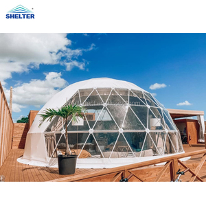เต็นท์ตั้งแคมป์ PVC สำหรับกลางแจ้งหรูหราทันสมัยพร้อมโดมทำจากกระจกหน้าต่างสำหรับสี่ฤดู - Product Image 1