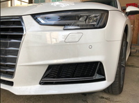 Paire de grilles de phares antibrouillard avant gauche et droite, garniture chromée ABS pour Audi A4 S4 2017-2019