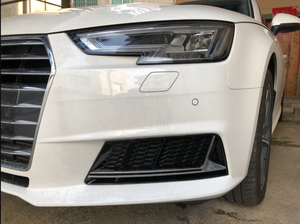 Paire LH + RH pare-chocs avant antibrouillard couverture de grille garniture chromée pour <span class=keywords><strong>Audi</strong></span> A4 <span class=keywords><strong>S4</strong></span> B9 2017 <span class=keywords><strong>2018</strong></span> 2019 - Product Image 3