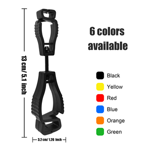 Portable Lightweight Plastic Grabber Glove Clips for Work Glove <strong>Holders</strong> Glove <strong>Holder</strong> Clip for Hard <strong>Hats</strong> Duty Belt Construction - Product Image 2