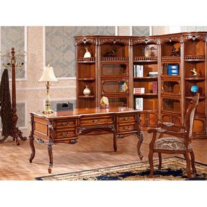 <span class=keywords><strong>Muebles</strong></span> Clásicos Americanos, Mesa y Silla de Oficina de Madera Maciza - Product Image 1