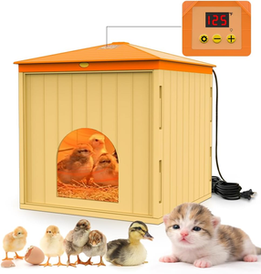 <b>Thermostat</b> <b>Controlled</b> Chick Heater Heat Circulating Fan Winter Brooder House UL Listed Safe Bird Small Animal Warm - Product Image 1