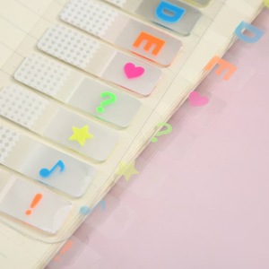 Trong suốt sáng tạo cá nhân âm nhạc Lưu ý ghi chú dán bảng chữ cái nhãn chỉ số phân loại cho Back-to-School yếu tố cần thiết ghi nhớ - Product Image 4