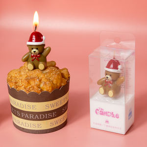 Hello Bear 100% algodón cumpleaños vela sombrero <span class=keywords><strong>para</strong></span> Navidad y cumpleaños - Product Image 3