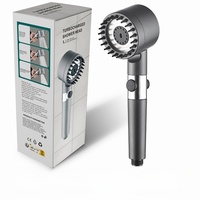 Pommeau de Douche Portable 3 Fonctions à Prix Avantageux, Pression d'Eau Réglable avec Filtre et Fonction Massage
