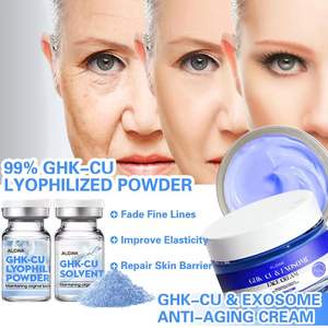 Poudre de peptide de cuivre GHK-Cu ZS Private Logo, pure, de qualité cosmétique, booster de beauté GHK-Cu, renouvellement du collagène et crème anti-âge Exo - Product Image 1