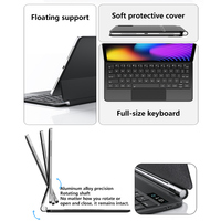 Oferta Especial para xiaomi Pad 6s Pro 12.4" Teclado Inteligente con Panel Táctil, Retroiluminación RGB de 7 Colores, Teclado Mágico Portátil