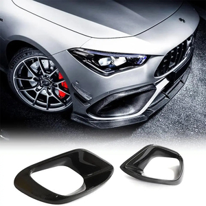 For CLA-Class W118 C118 Real Carbon Fiber Front Bumper Trim 2021-2025 - Product Image 1